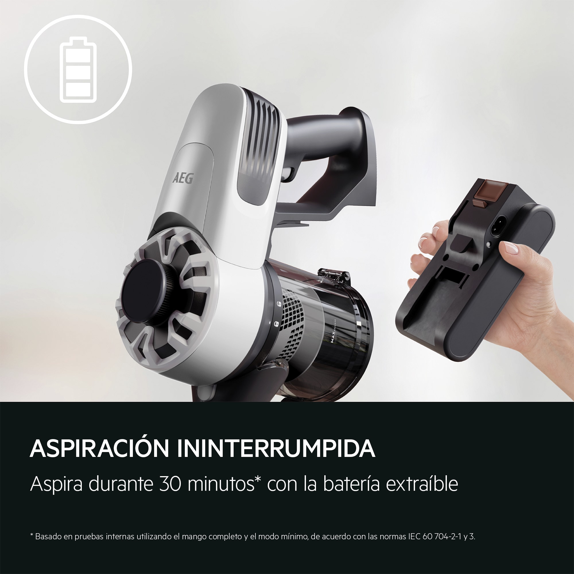 AEG - Aspiradora sin cable - AP31CB18IW